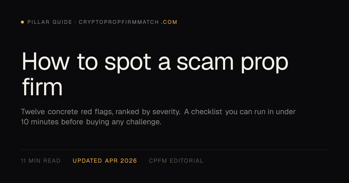 How to spot a scam crypto prop firm — 12 red flags checklist ...